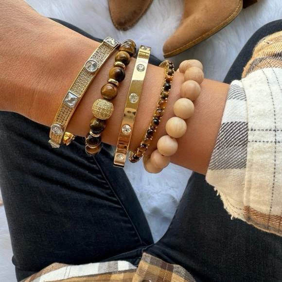 Park Lane “Tigers Eye” Micro Impression Bracelet! BNIB!Limited Edit! Sold Out! - Picture 6 of 12